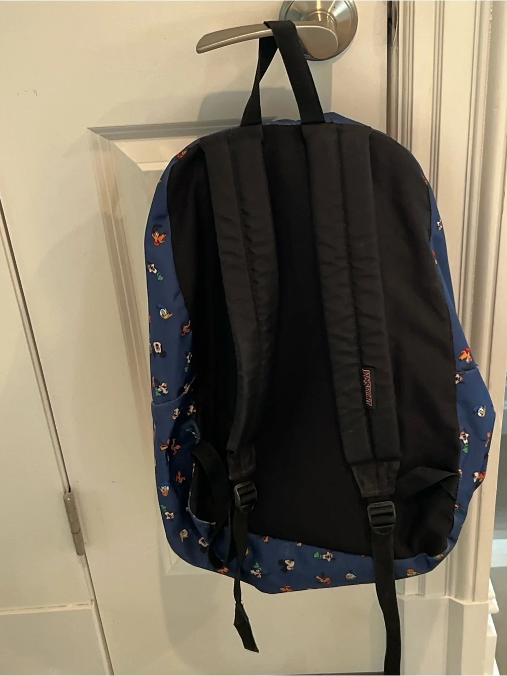 Jansport Navy Backpack with Multicolor Disney Character Print
